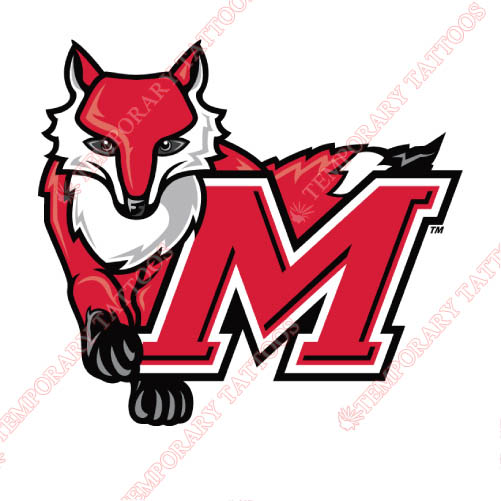 Marist Red Foxes Customize Temporary Tattoos Stickers NO.4956